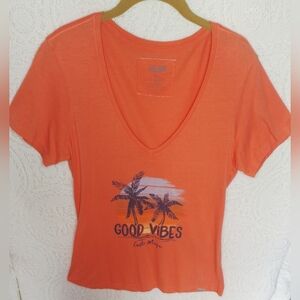 Cariloha "Good Vibes Costa Maya" Bamboo V-Neck T-Shirt - L
